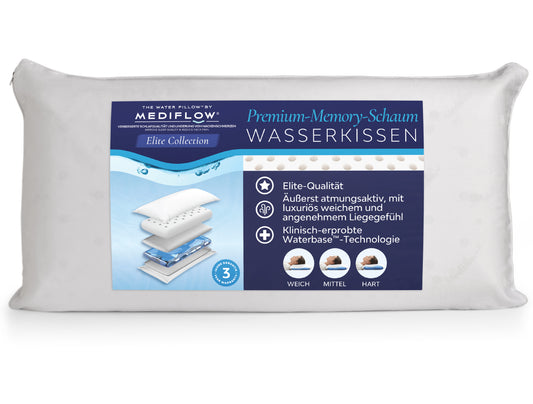 Mediflow Elite Wasserkissen aus Memoryschaum  (2 Größen)