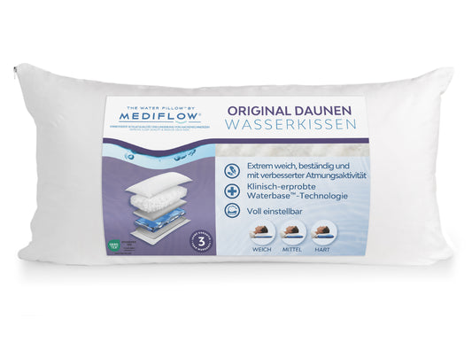 Mediflow Original Daunen-Wasserkissen (2 Größen)