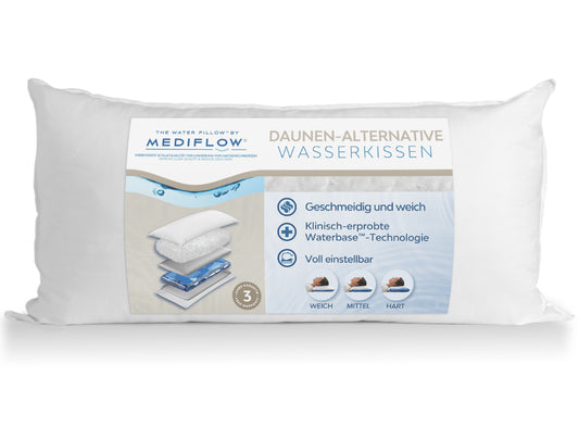 Mediflow Original Wasserkissen aus Daunenersatz (2 Größen)