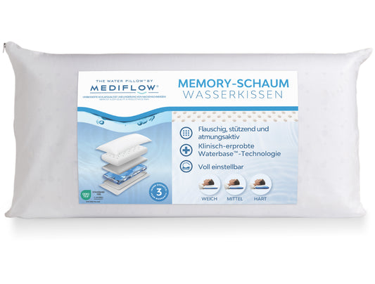 Mediflow Original Wasserkissen aus Memoryschaum  (2 Größen)