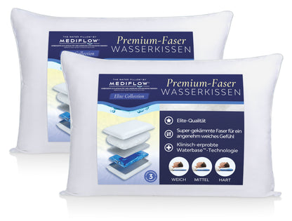Mediflow Elite Almohada de agua de fibra (2 tamaños)