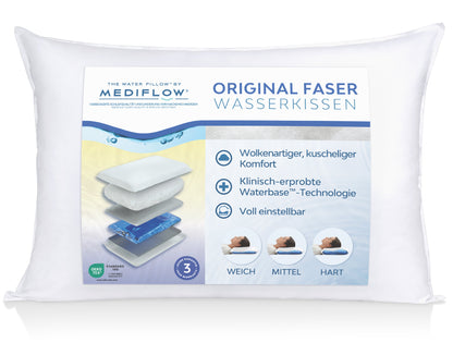 Mediflow Original Wasserkissen aus Faser (2 Größen)